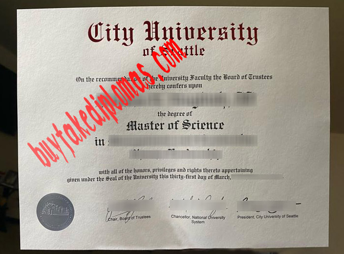 City University of Seattle diploma.jpg