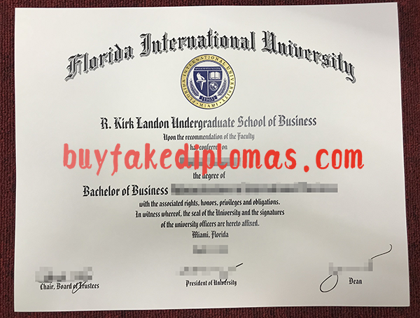 Florida International University diploma.png