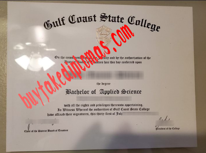 Gulf Coast State College diploma.jpg