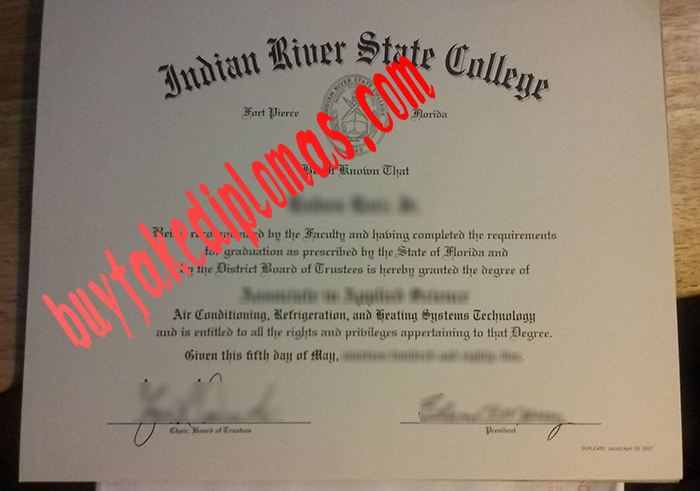 Indian River State College diploma.jpg