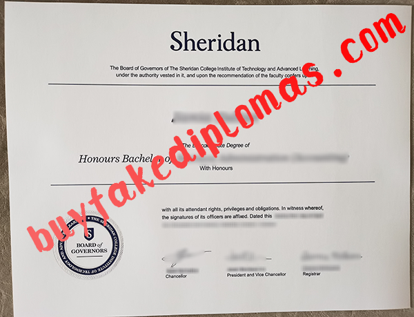 Sheridan College diploma.png