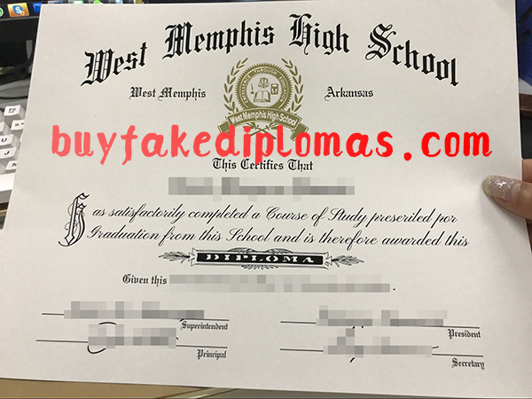 West Memphis High School diploma.png